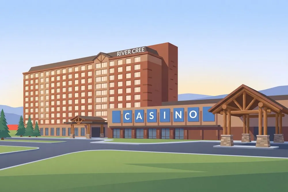 River Cree Resort & Casino hotel tower and casino